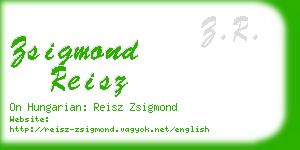 zsigmond reisz business card